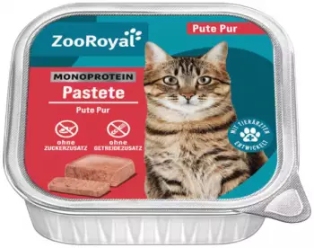 ZooRoyal Monoprotein Pastete Pute Pur 16x100g
