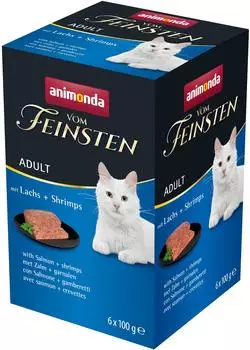 Animonda Adult mit Lachs + Shrimps 6x100g