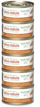 Almo Nature Natural 6 x 70 g Huhn mit Käse