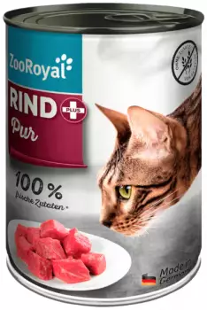 ZooRoyal Katze Rind + pur