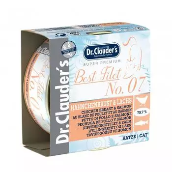 Dr. Clauders Dr.Clauder's Best Filet 70 Gramm x 70 Gramm No. 07 Hähnchenbrust & Lachs