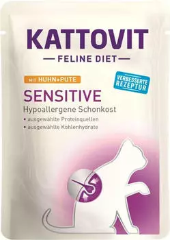 Kattovit Feline Diet Sensitive Huhn+Pute 24 x 85 g