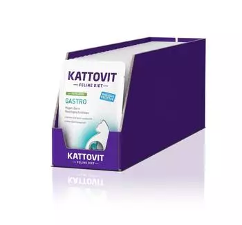 Kattovit Feline Diet Gastro Beutel Pute + Reis 24x85g
