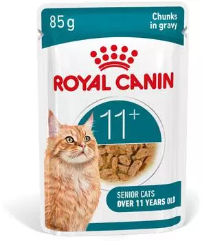 Royal Canin AGEING 11+ Gravy 12 x 85 g Nassfutter für Katzen 11 | Formel mit dem HealthyAge7- | in