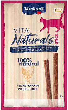 Vitakraft Vita Naturals Stick Huhn Katzensnack (4 st.) Packungen