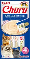 INABA Churu Tuna with beef recipe 4x14g Thunfisch mit Rindfleisch f&uuml;r Katzen...
