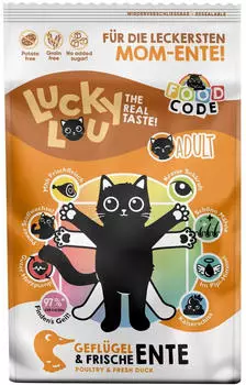 Lucky Lou Katzen-Trockenfutter Adult Geflügel & Ente 750 g