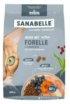bosch Sanabelle x 400g Adult Forelle Katzentrockenfutter