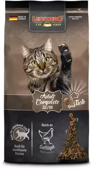 Leonardo LEONARDO Katzenfutter Adult Complete 32/16 1,8kg Beutel Trockenfutter f&uuml;r ausgewachsene Katzen Aller Rassen ab 1 Jahr Made in Germany