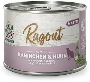Wildes Land | Kaninchen & Huhn mit Brokkoli Ragout x 180 g