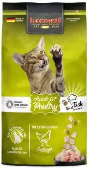 Leonardo LEONARDO Katzenfutter Adult GF Poultry 1,8kg Beutel Gefl&uuml;gel getreidefreies Trockenfutter f&uuml;r Katzen Made in Germany