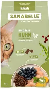 bosch Sanabelle x 2kg No Grain Huhn Katzentrockenfutter
