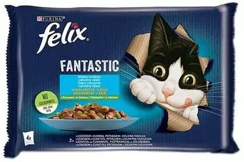 Felix FANTASTIC Geschmacksvielfalt aus dem Wasser mit Gem&uuml;se Lachs Forelle 4 x 85 g