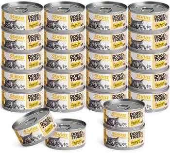 Dogs'n Tiger Dogs’n Tiger Adult Premium Katzenfutter Nassfutter Getreidefrei Genuss Huhn 24x 70g