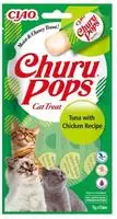 INABA Churu Pops Tuna & Chicken 4x15g mit Thunfisch und Huhn f&uuml;r Katzen 0,06 kg