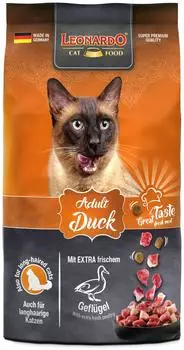 Leonardo LEONARDO Adult Duck Trockenfutter f&uuml;r ausgewachsene Katzen ab Jahr