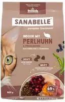 Sanabelle Indoor mit Perlhuhn | 400 g, Grundpreis: &euro; 9,45 / kg