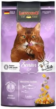 Leonardo LEONARDO Senior GF f&uuml;r Katzen 1,8kg mit frischem Lachs leicht verdaulich getreidefrei Alleinfutter Made in Germany