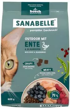 bosch Sanabelle x 400g Outdoor mit Ente Katzentrockenfutter