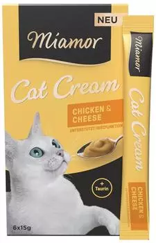 Miamor Cat Snack Chicken & Cheese Cream ( x 6 =) | x 15 g