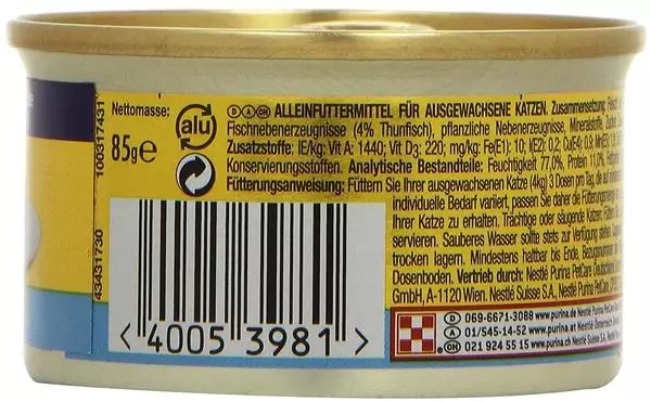Gourmet Gold Friskies Pastete mit Thunfisch und Makrele 85g
