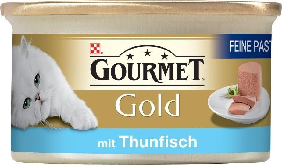 Gourmet Gold Friskies Pastete mit Thunfisch und Makrele 85g Test  Testbericht.de-Note: 30/100 vom (August 2023)