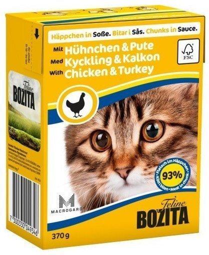 Bozita Feline Häppchen in Sauce Hühnchen & Pute 370g