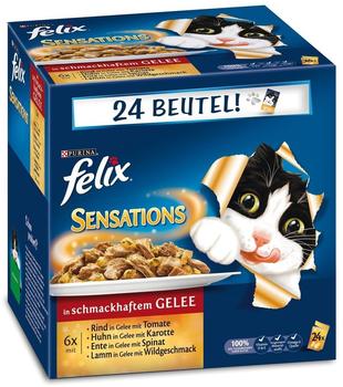Felix Sensations Fleisch in Gelee 4 x 24 x 100 g