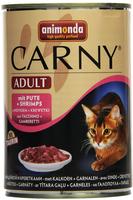 animonda Carny Nassfutter Katze Adult 6x400 g Rind, Pute und Shrimps 2,4 kg,