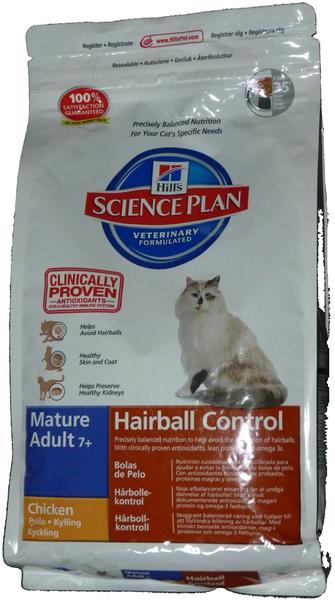 Hill's Science Plan Feline Mature Adult 7+ Hairball Control Light 1,5kg