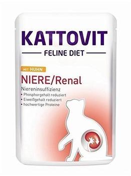Kattovit Feline Diet Niere/Renal mit Huhn 85g