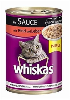 Whiskas 1+ mit Rind & Leber in Sauce 24 x 400 g