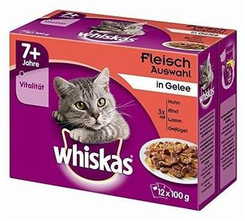 Whiskas 7+ Klassische Auswahl in Gelee 12 x 100 g