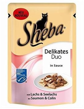 Sheba Delikates Duo mit Lachs & Seelachs 12 x 85 g