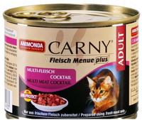 animonda Carny Nassfutter Katze Adult Huhn, Pute und Kaninchen 6x200 g 1,2 kg,
