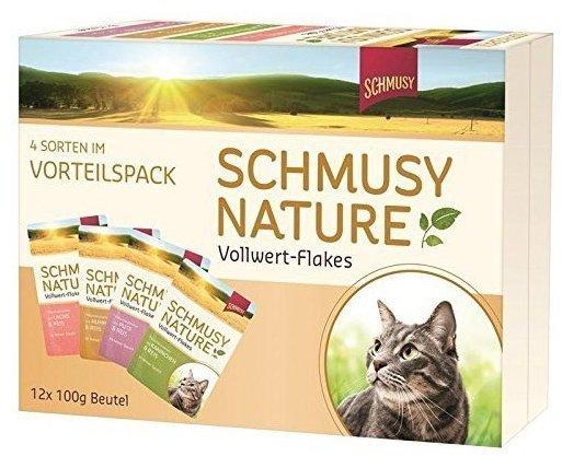 Schmusy Nature Vollwert-Flakes Multipack 12x100g(UMPACKGROSSE 4