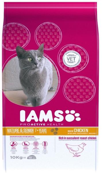 IAMS Cat for Vitality Senior 7+ mit frischem Huhn 10kg