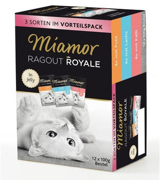 Miamor Ragout Royale in Jelly Multipack Pute, Lachs, Kalb 12x100g