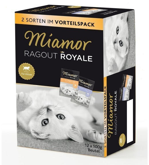 Miamor Ragout Royale in Jelly Multibox Kitten: 2 Sorten 12x100g