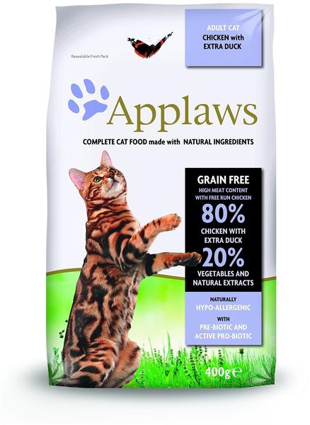 Applaws Adult Katze Trockenfutter Hühnchen & Ente 400g