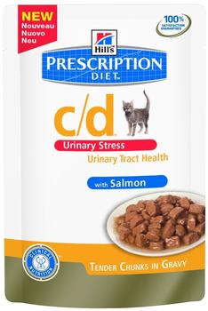 Hill's Prescription Diet Feline c/d Urinary Stress Lachs Nassfutter 85g