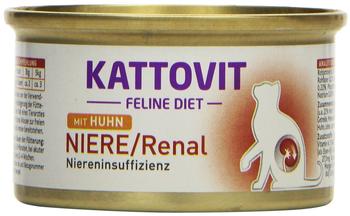 Kattovit Feline Diet Niere/Renal Nassfutter mit Huhn 85g