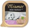 Miamor | Milde Mahlzeit Geflügel Pur & Schinken | 16 x 100 g