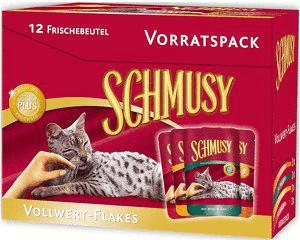 Schmusy Vollwert Flakes Vorratspack (12 x 100 g)