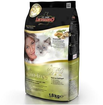 LEONARDO Cat Food Katze Adult Gefl&uuml;gel GF Trockenfutter 1,8kg