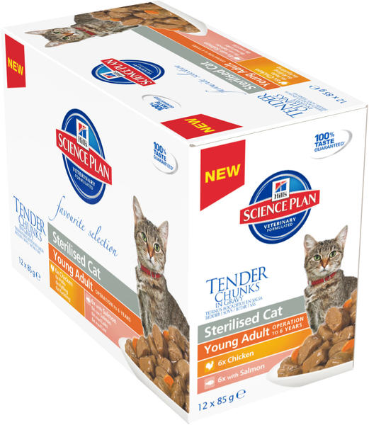 Hill's Science Plan Feline Sterilised Young Adult 12 x 85g Multipack