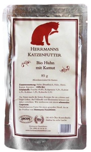 Herrmanns Hundefutter Bio-Menü Katzenfutter Huhn mit Kamut (85 g) Test TOP  Angebote ab 21,99 € (April 2023)