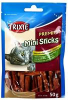 Trixie PREMIO H&uuml;hnchen Mini Sticks - 50 g (Katzenfutter), Grundpreis: &euro;...