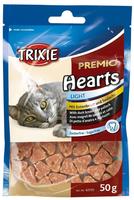 Trixie 42705, Trixie Premio Hearts, Entenbrust/Seelachs 50 g