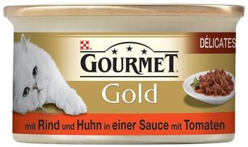 Purina Gourmet Gold Rind & Huhn in Tomatensauce 24 x 85 g